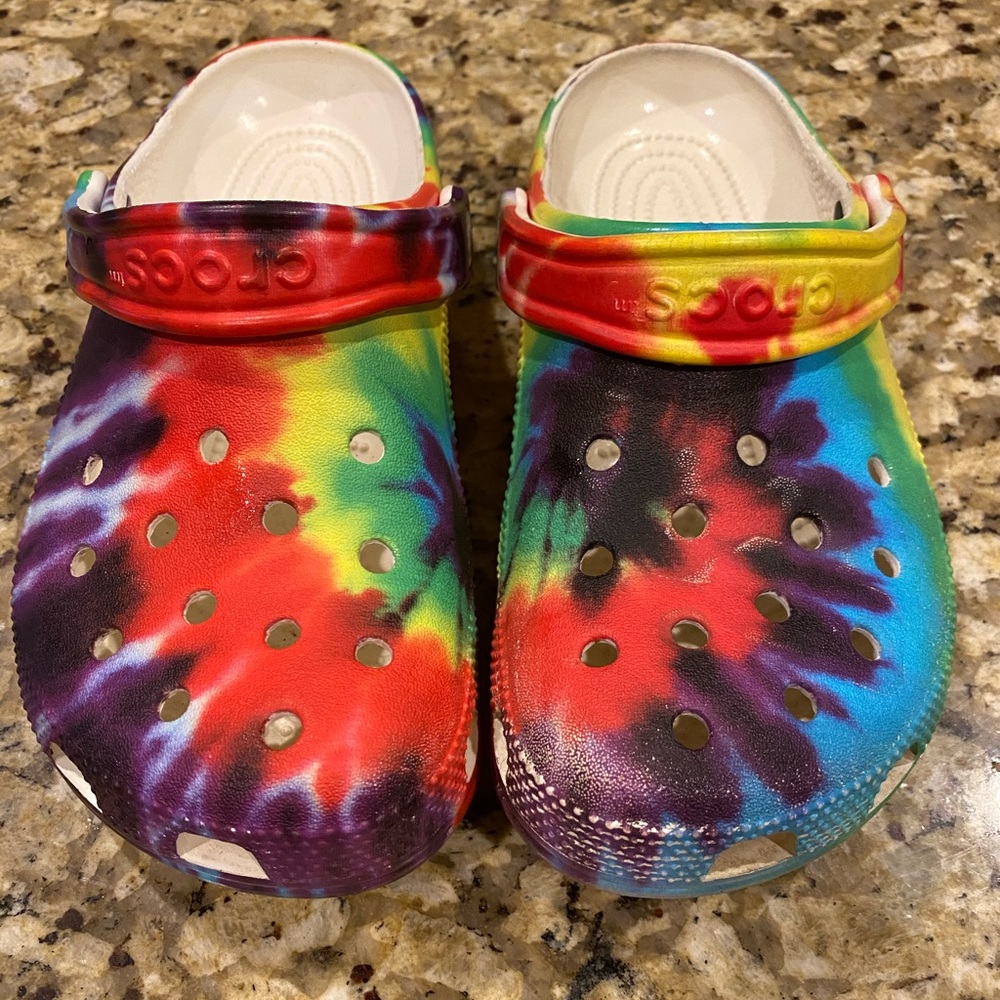Tie dye crocs!
